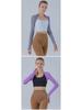 Women's Short Sleeve Thumbhole Yoga Top - Tight-Fit Sports Blouse/Shawl Fitness Waistcoat