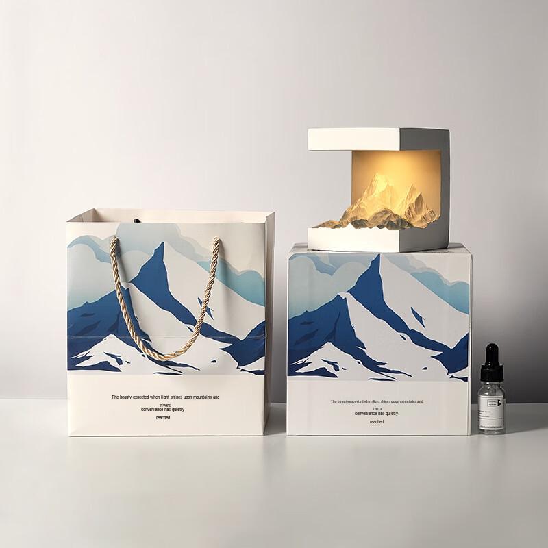 

Miling HOHO Sunlight Mountain Scented Plaster Lamp Gift Set