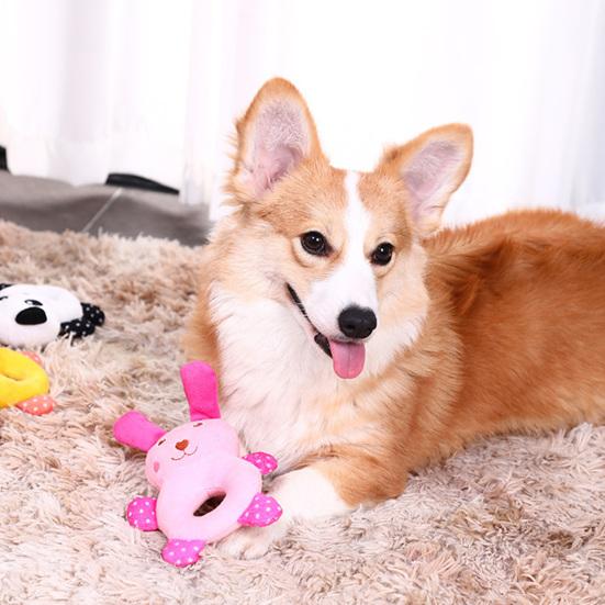 Yousheng Pet Stuffed Toy Cartoon Rabbit Panda Duck Teeth Cleaning Toy Plush Animal Toy Dog Chew Toy for Puppy