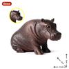 Oenux Modello Animale Selvatico di Simulazione Rinoceronte Rinoceronte Ippopotamo Ippopotamo PVC Ornamento per la Casa Animale Giocattolo Educativo per Bambini Regalo