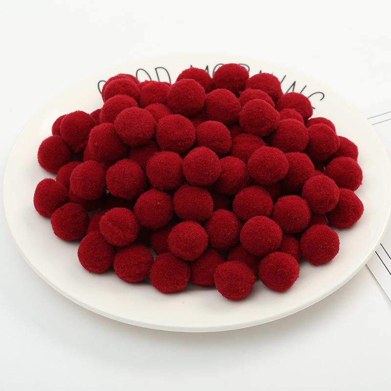 

1,5 см 60 шт. Высокоэластичные полиэстеровые помпоны для изготовления украшений и поделок своими руками