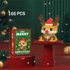 Knew Built Christmas Micro Mini Building Blocks Toys - Santa Claus, Christmas Tree, Reindeer, Snowman Elements - Perfect Gifts