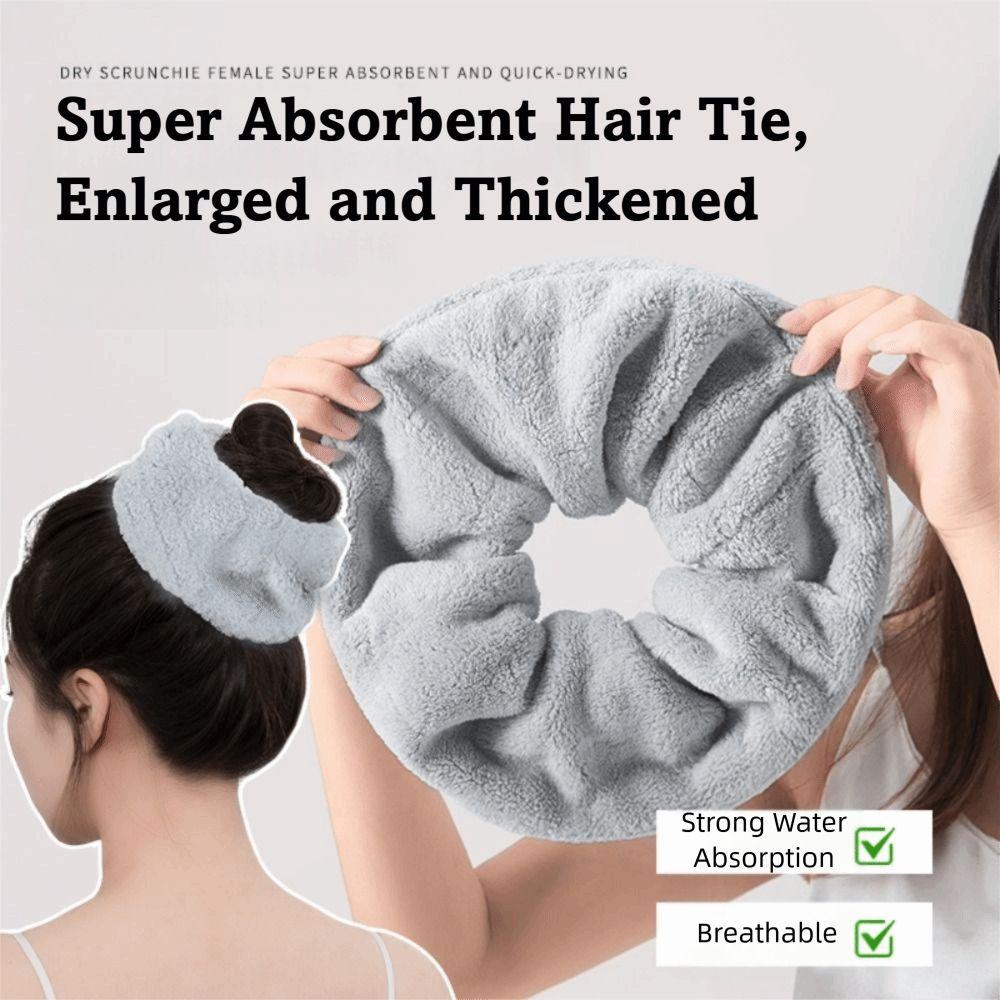 Autum Winter Absorbent Hair Towel Oversized Sweet Head Bands Quick-Dry Hair Wrap  for Girls Women
