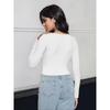 Women's Fashion Casual Spring Fall Solid Color Print Long Sleeve Square Collar Blouses & Shirts