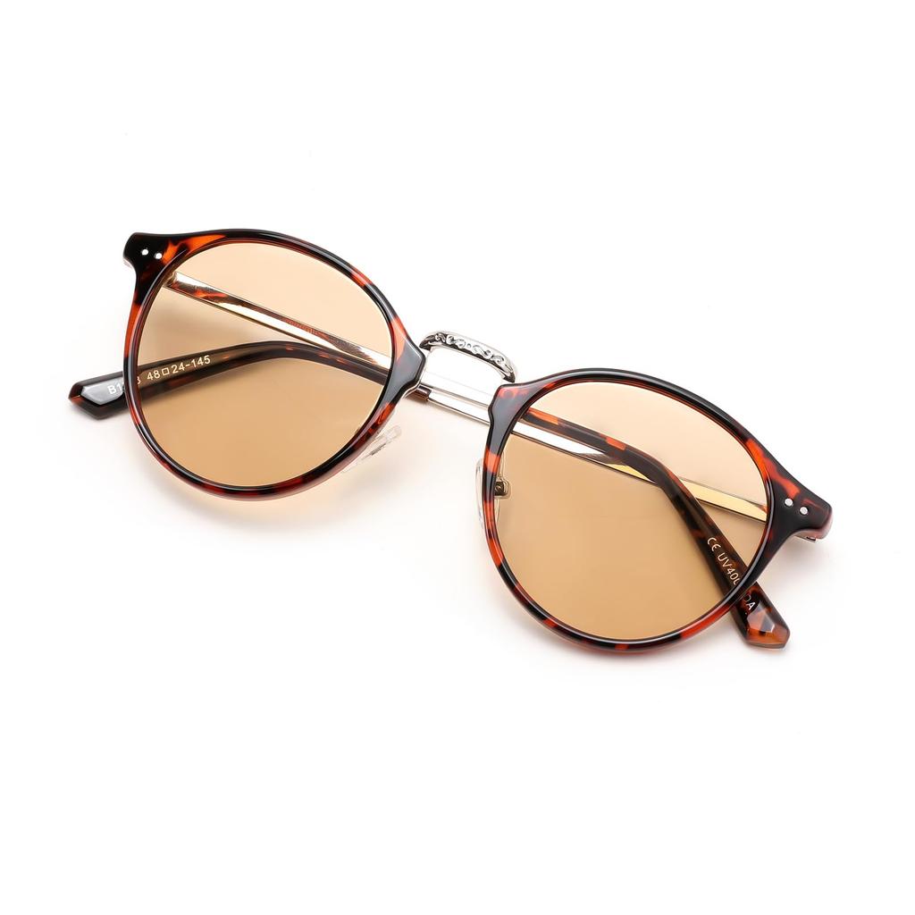 FEISEDY Sunglasses for Men and Wellington Adjustable Nose UV400 Blue Light Colored PC Metal Perfect for and B1278 Women, Design, Pads,