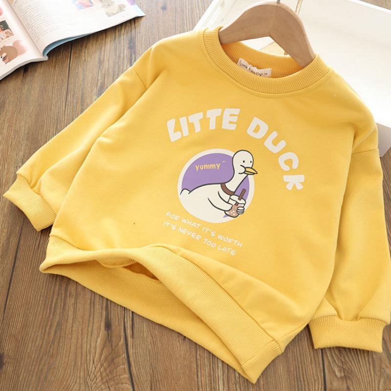 Mädchen Cartoon niedlich lässig Crewneck Hoodie Kinder T-Shirt Frühling Herbst