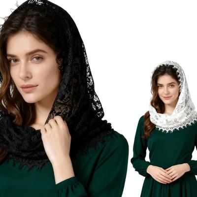 Multifunctional Nylon Scarf Breathable Hair Band Elegant Neck Wrap Lightweight Nylon Headwear