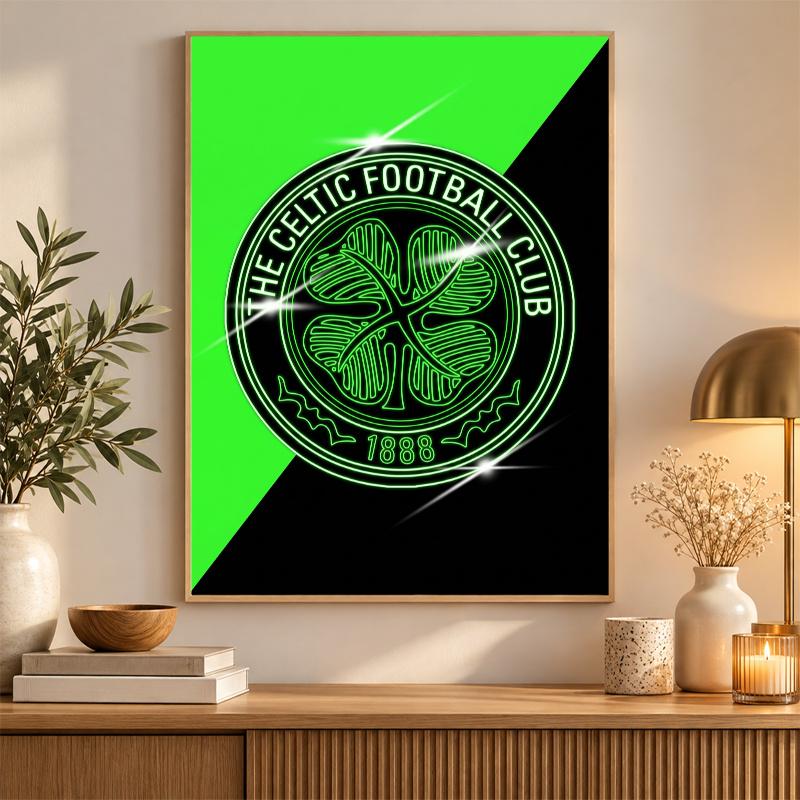 Celtic FC Diamond Painting Kit 5D Full Drill DIY Diamond Mosaic Wall Art Home Decor