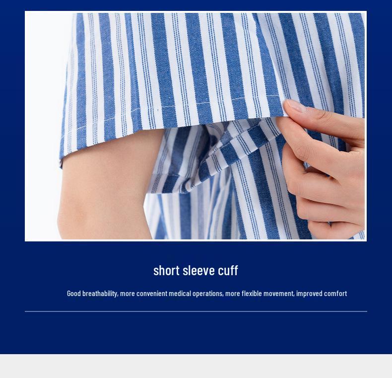 Pure Cotton Hospital Gown for Nursing and Patient Use – Short & Long Sleeve Options