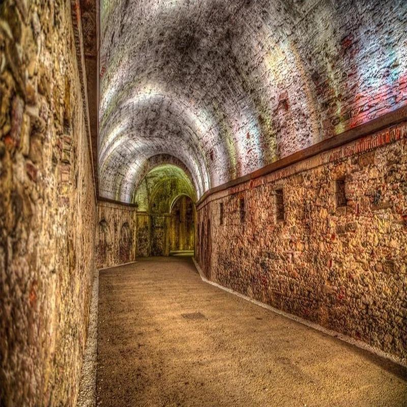 Mural 3d Stereo Tunnel Corridor Wall Painting Restaurant Cafe Background Wall Wallpaper
