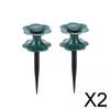 2x Garden Hose Guide Roller Water Pipe Wheel Lightweight ,Heavy Duty Insert The Ground of Guard