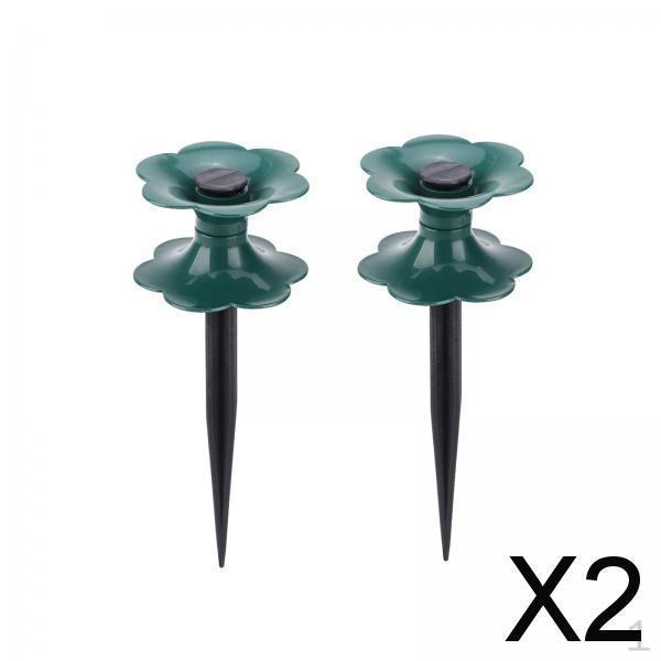 

2x Направляющий ролик для садового шланга, колесо для водяной трубы, легкий, сверхпрочный, вставляется в землю для защиты