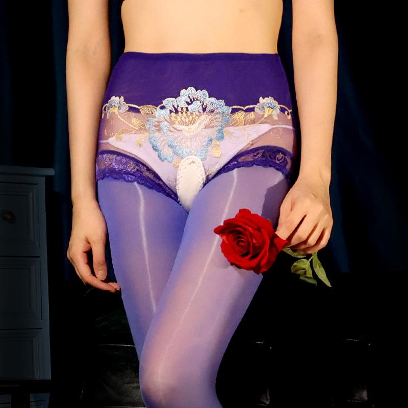 

Блестящие Цельные Чулки Трусики Два-в-Одном Женские Сексуальность Страсть Соблазн Гладкие Эротические С Открытой Промежностью С Закрытой Промежностью Колготки One Size