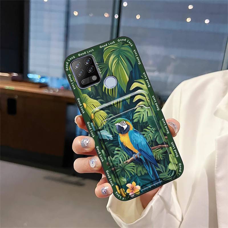 Graffiti Full Wrap Phone Case For Tecno Pova/LD7 Protective Card Slot Cover Dirt-resistant Soft Case Durable Card Bag