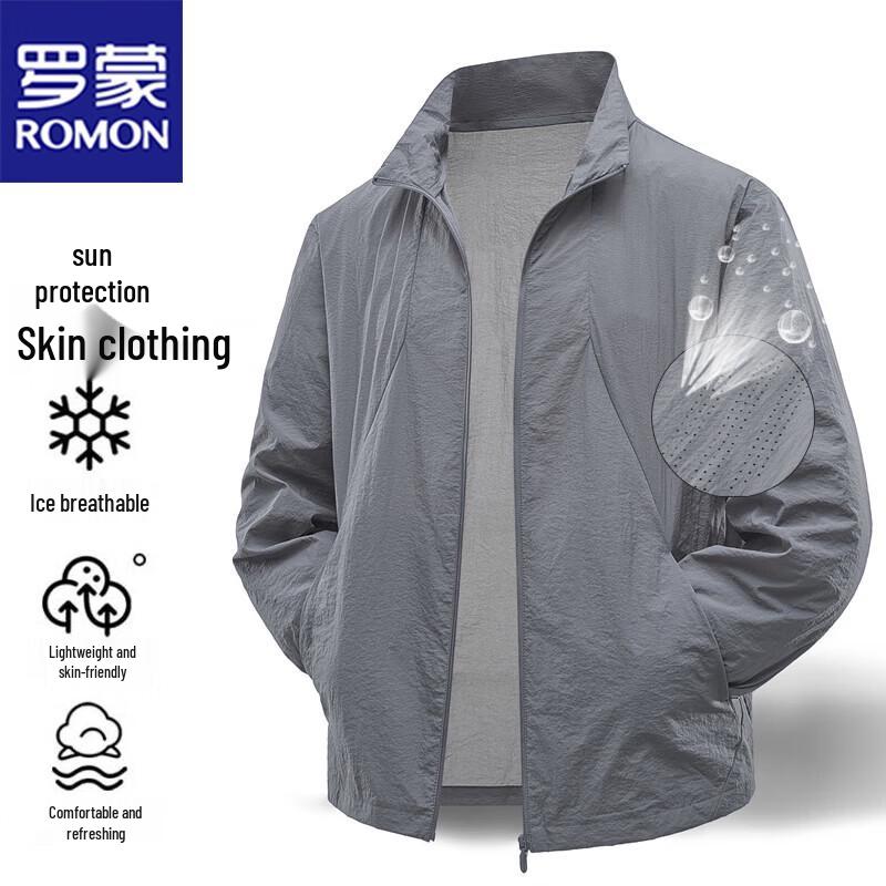 ROMON Men s Ice-Feel Breathable Long-Sleeve Sun Protection Jacket XL