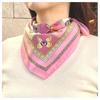 Silk 50x50cm Made in Butterfly Pink G.Barsanti&Figli Women's 100% Scarf, Small, Square, Italy, Design,