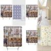 Animal Shower Curtain Peva Waterproof Bathroom Divider For Home Use