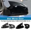 Car Decoration Door Mirror Cover For Opel Vauxhall Astra H MK5 04-09 JMK6 10-13 Carbon Fiber Glossy Black Styling