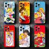 Candy 90s Cartoon Soft Phone Case for iPhone 16 16E 17 Air 15 Pro Max 14 Plus 13 Mini 11 12 7 Black Cover Back Shell