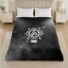 Linkin Park Print Flannel Blanket Cozy Lightweight Plush Throw Blanket For Bed Sofa Household Use