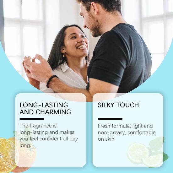 Hypnosis 2.0 feromonová kolínská voda pro muže 50 ml Silná osvěžující citrusová ambra vůně jantarového dřeva Dlouhotrvající vůně pro muže