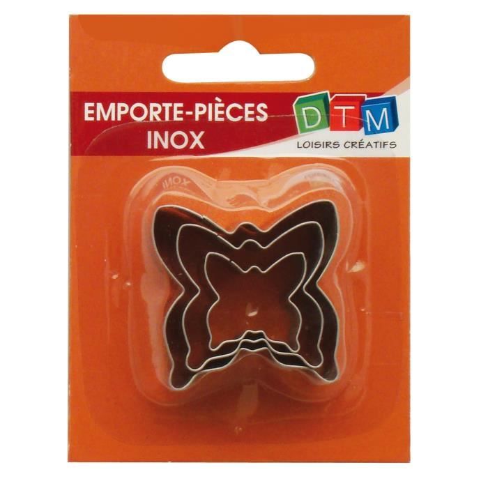 Emporte-pièces métal - Papillon - 3 pièces - DTM