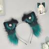 Handgefertigtes Wolfsohr-Stirnband Cosplay-Accessoire Halloween Anime Con Süßes Gothic Tierohren-Haarband