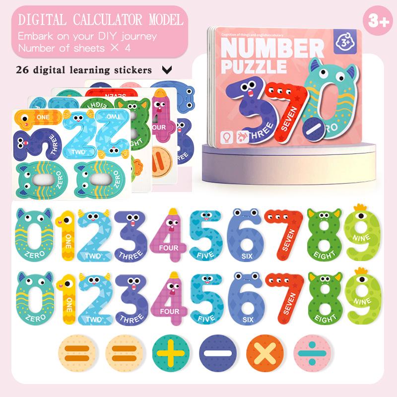 

Magnetic Alphabet & Number Puzzle: Educational Fridge Stickers for Kids