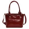 Women Bag Solid Color Crossbody Bag Simple Shoulder Bag Handbag Bucket Bag Korean Styles Messenger Bag for Everyday Red