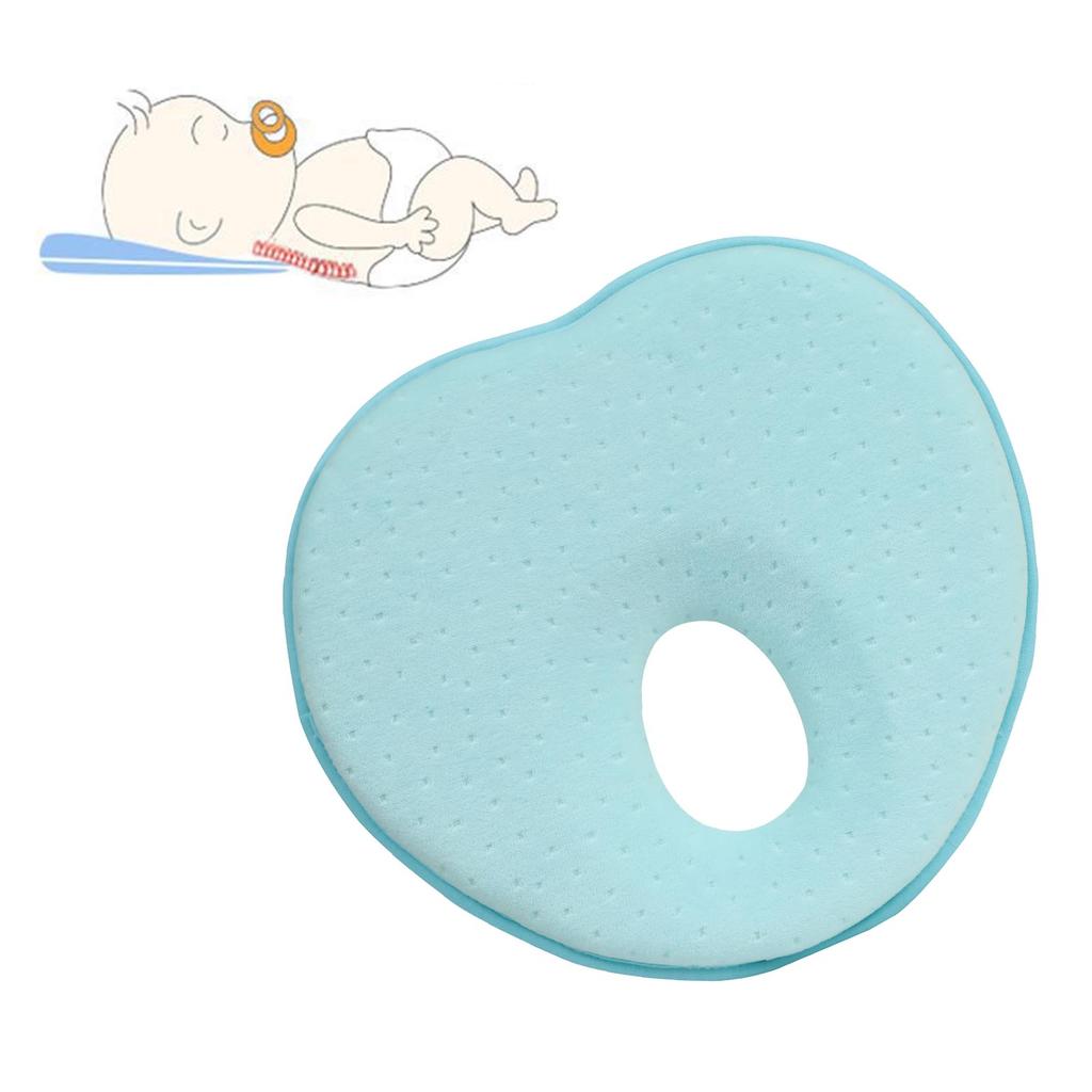 Polštářek s tvarováním hlavičky pro miminka, pomalu se odrážející polyuretanový pěnový spací polštář pro kojence za 0?1 rok starý