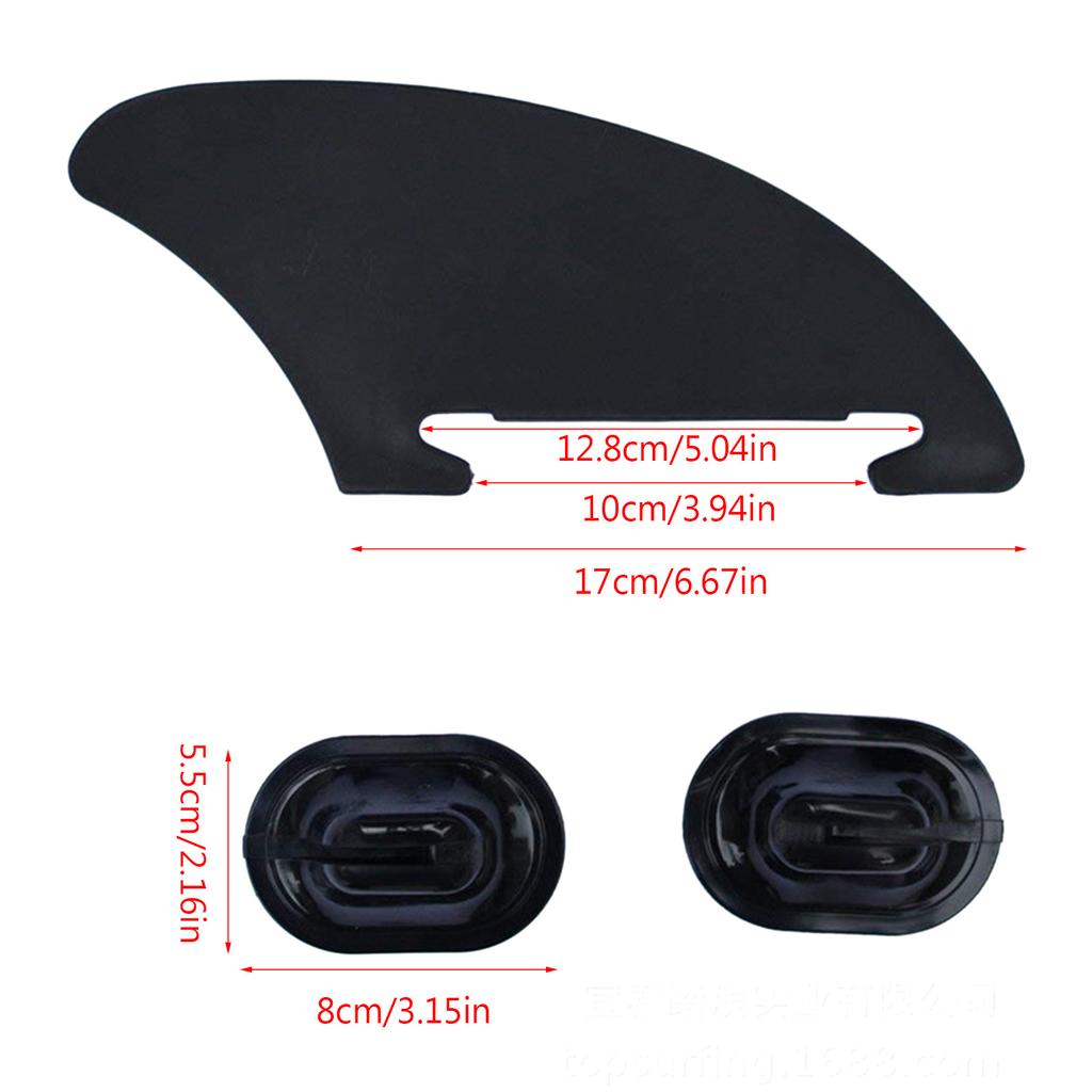 Kayak Skeg Tracking Fin Replacement Mounting Points Black Watershed Board Kayak Integral Fin Boats Canoe Accessories