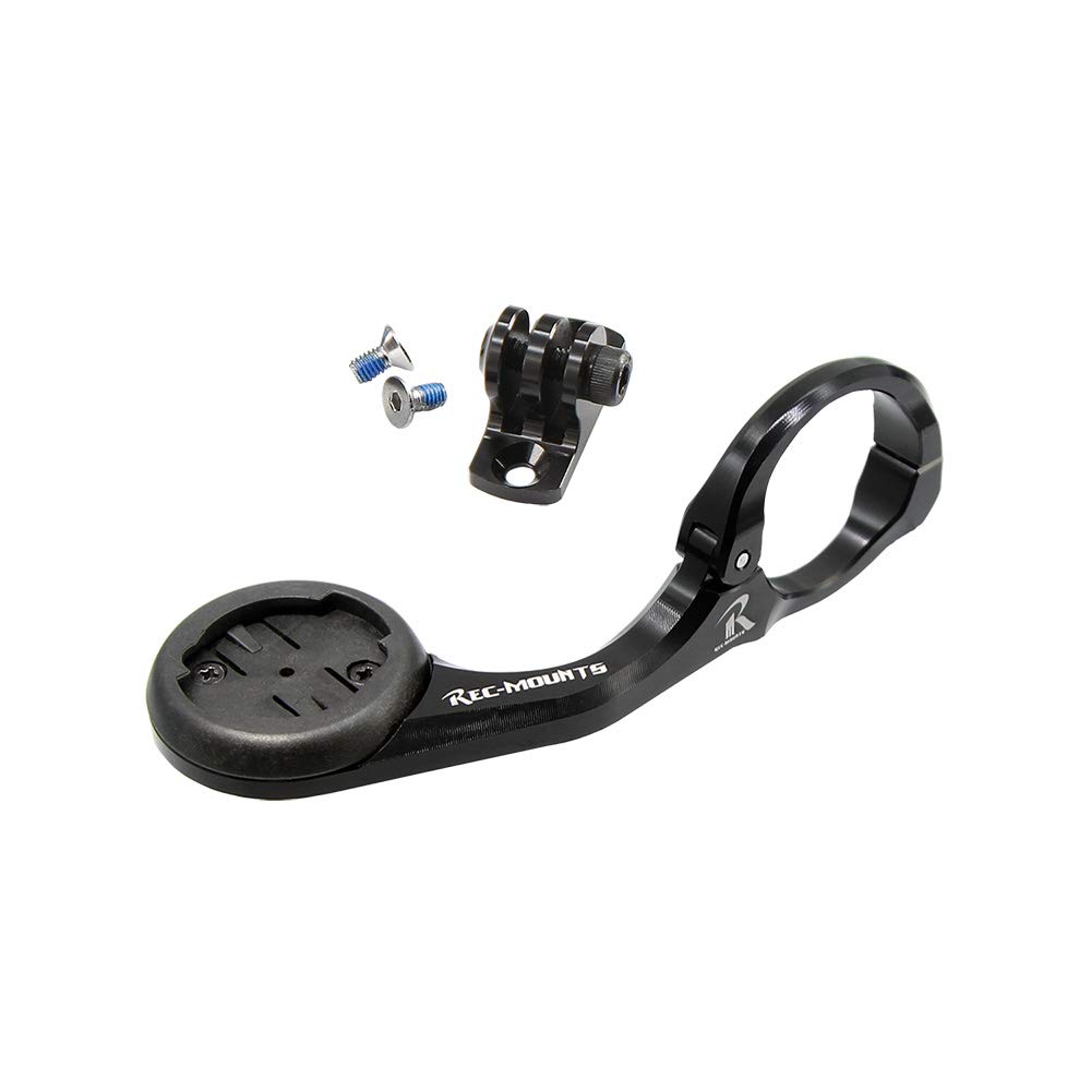 RecMount Garmin Combo Mount, Short Cantilever, Left-Handed (Standard Width), 31.8mm (Black) for GM-AERO12+GP