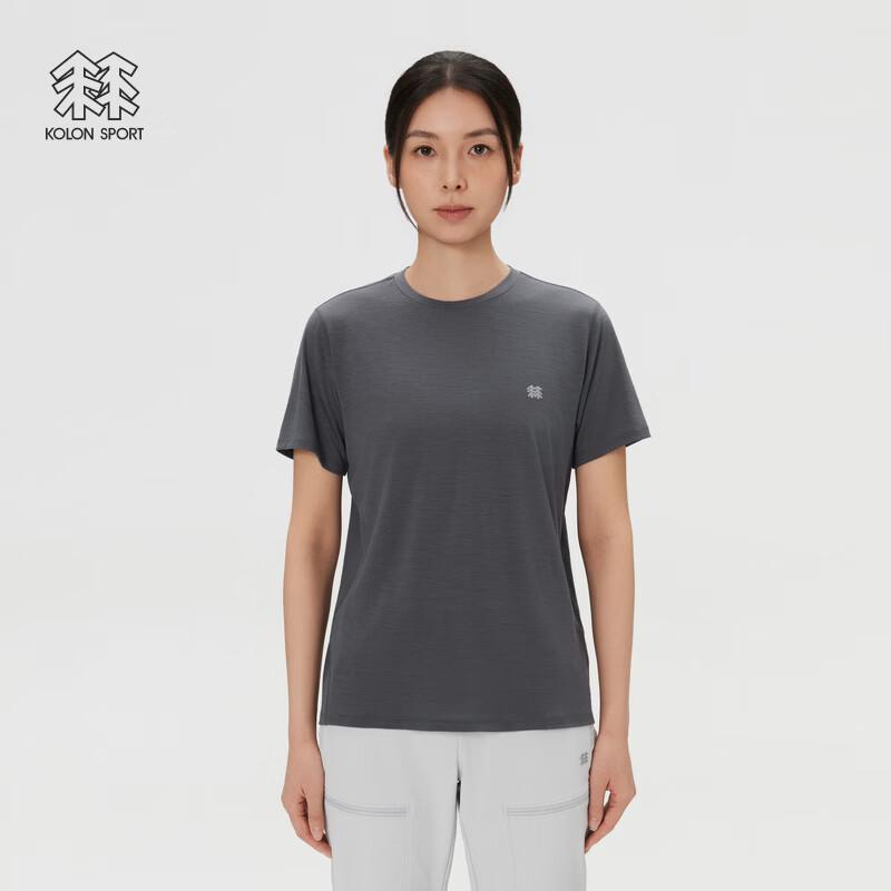 KOLON SPORT Women's Climbing Wool Blend Crew Neck Short Sleeve T-Shirt