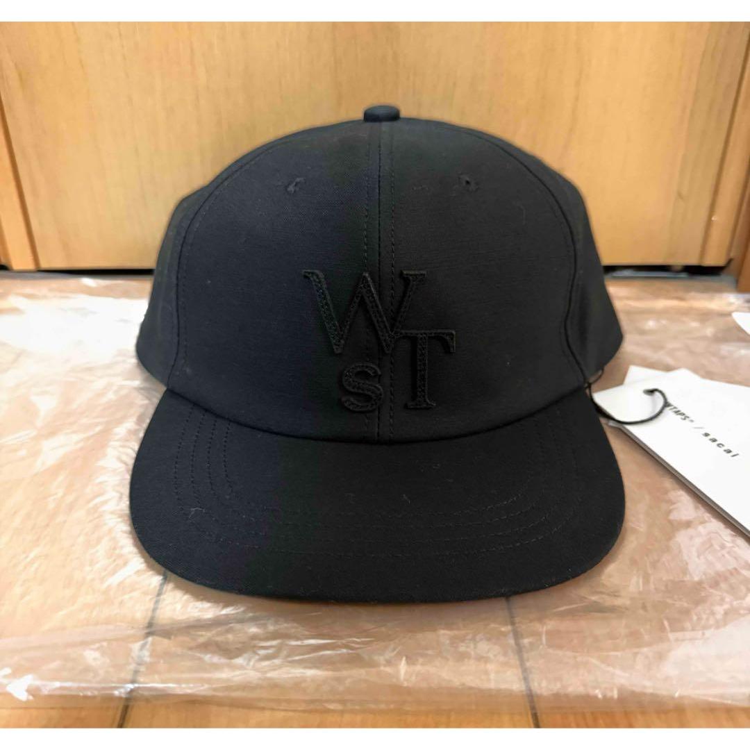 Used WTAPS sacai Cotton Back Satin Cap BLACK