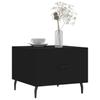Coffee Table Black 50x50x40 Cm Particleboard