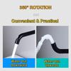 Bathroom Basin Faucet Concealed Wall Mounted Water Tap 360° Rotation Single Handle Hot Cold Water Bath Mixer Tap