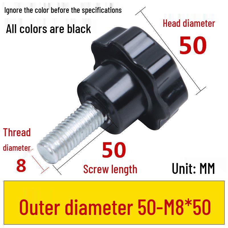 Star-Shaped Bakelite Hand-Tightening Screw Handle (M4-M10)