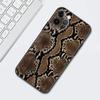 Pink Leather Snake Pattern Cell Phone Case For iPhone 11 13 7 8 Plus XR 12 Pro Max X 6 6s XS 12 Mini 5 SE Cover Black Soft Coque
