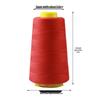 Black and White Thick Denim Sewing Thread Roll for Machine and Hand Sewing