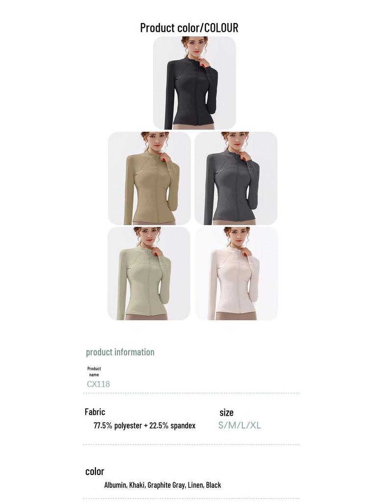 New Women's Slimming Long Sleeve Sports Top for Yoga, Running, and Cycling