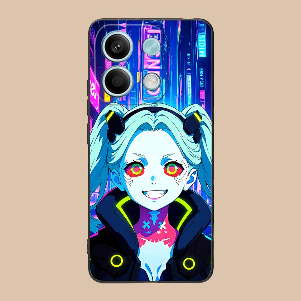 Punk Girl Rebecca Mobile Phone Case for POCO F7 F6 F5 F4 F3 F2 Pro GT C75 C71 C65 C61 C40 Pro Ultra Colorful Printing Cover
