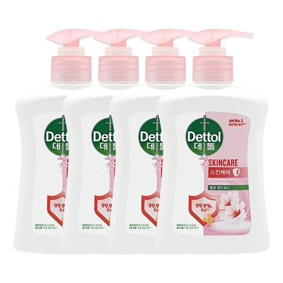 Dettol Antibacterial Hand Wash Skincare Container 250ml X 4 Hand Wash Liquid Soap Hand Cleaner