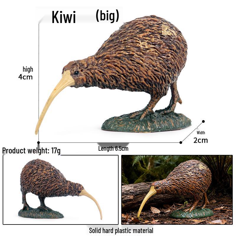 Realistic Bird Figurines Set: Eagle, Parrot, Peacock, Flamingo, and Owl