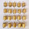 Small Gold Cow Bells – Rustic Hanging Metal Bells for Crafts, Christmas Ornaments, Farmhouse Decor, Wreaths & DIY Garland (Pack of 20)