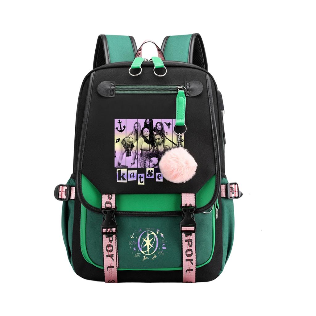 Korean Girl Group Printed School Bags For Primary And Secondary School Students