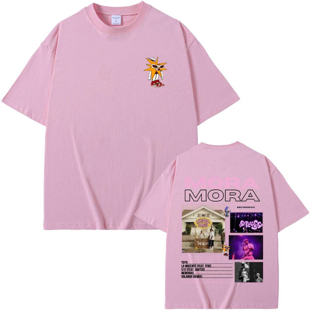 Rapper MORA MICRODOSIS Album Tour 2025 Tshirt Men Women Hip Hop Fashion Vintage Short Sleeve Tshirt Casual Oversized Streetwear