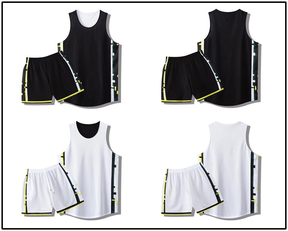 328 Американский двусторонний баскетбольный костюм Мужская и женская лига Майки и шорты Летняя тренировка Соревновательная тренировка Взрослый M-6XL M/155