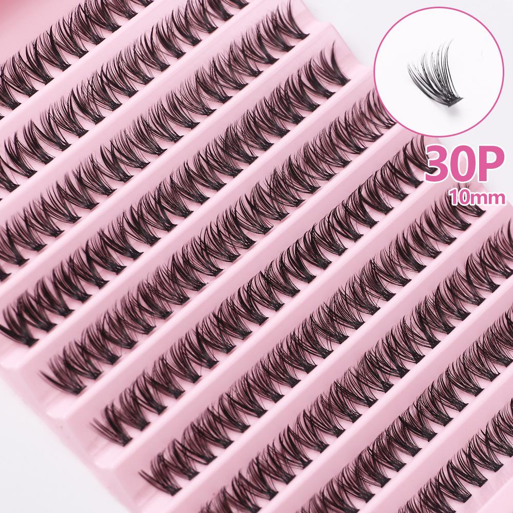 Extensions de Cils Faux DIY - Segmentés 30D, 40D, 50D, 80D pour Auto-Application