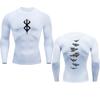 Maglietta a compressione da uomo Berserk Guts Anime Fitness Sport Corsa aderente Palestra Magliette sportive Asciugatura rapida Top Maglietta Maglietta a compressione