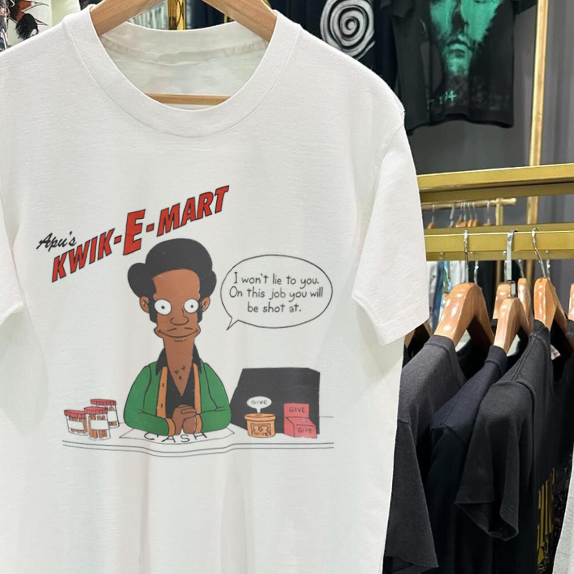 Apu s Honest Job Pitch Promo T-Shirt White XXL L